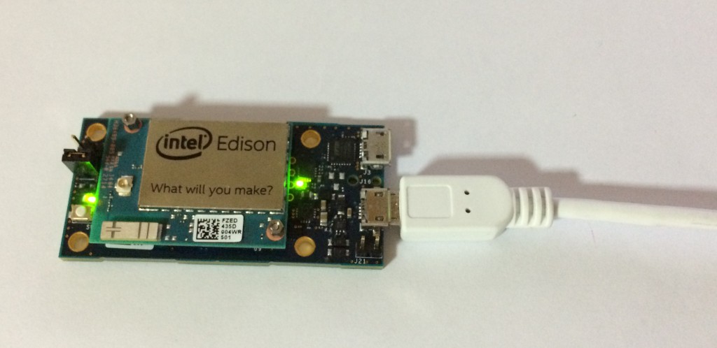 Edison powered by USB